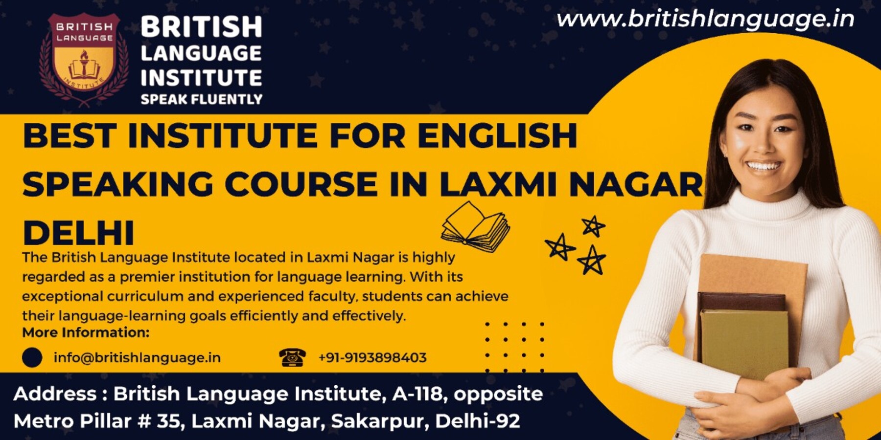 Best Institute for English Speaking course in Laxmi Nagar